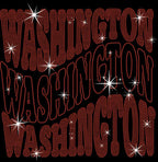 Washington Rhinestone Shirt: Sunday Day Football Match Bling Tee