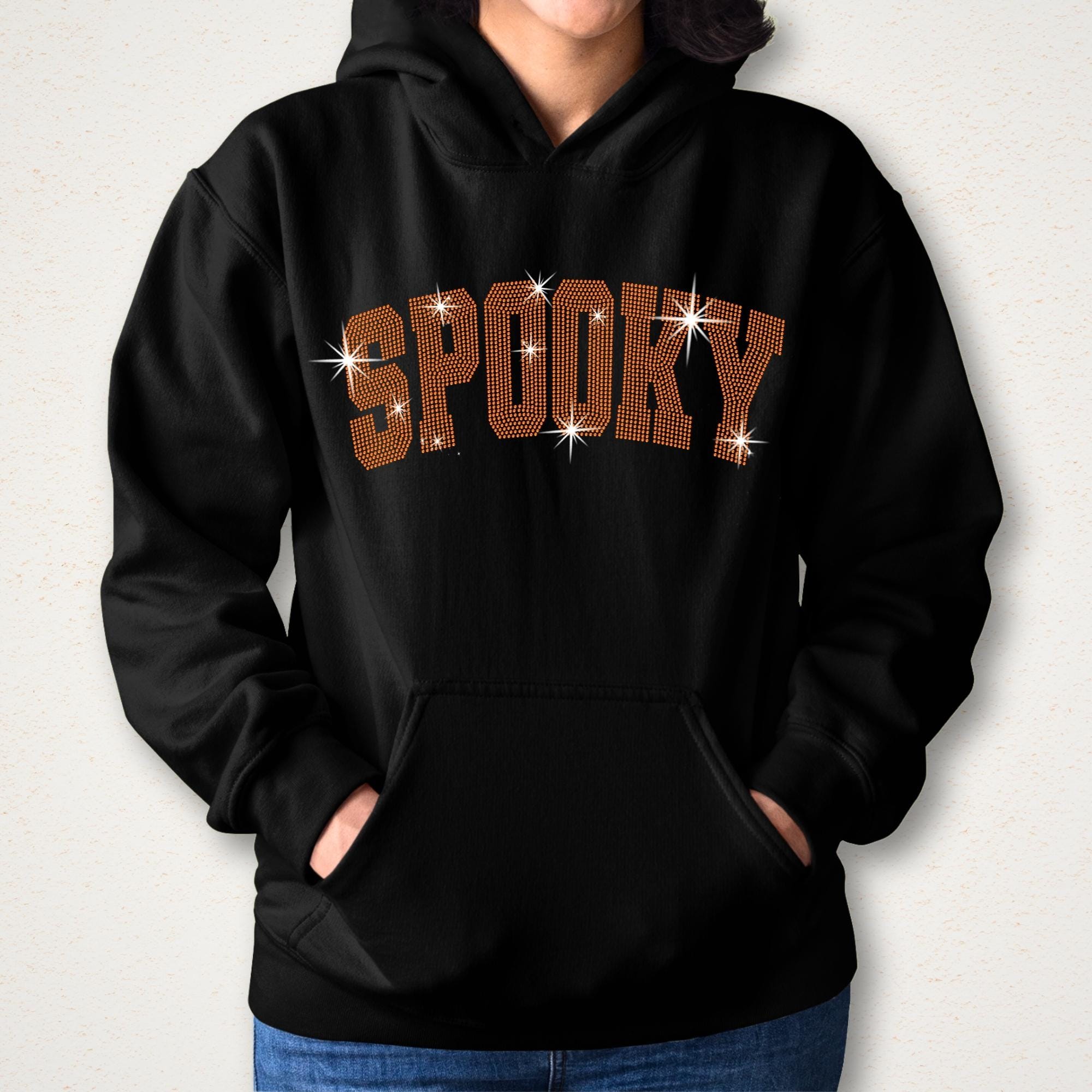 Spooky Rhinestone Halloween Shirt: Bling Fall Sweatshirt