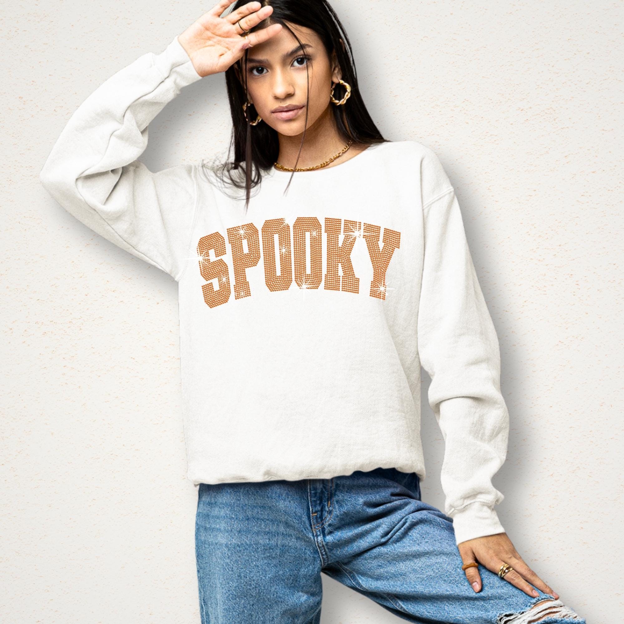 Spooky Rhinestone Halloween Shirt: Bling Fall Sweatshirt Secondary image