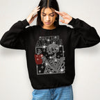 Staying Alive Rhinestone Coffee Shirt: Bling Halloween Tee