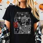 Staying Alive Rhinestone Coffee Shirt: Bling Halloween Tee