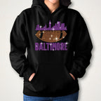 Baltimore Rhinestone Football Shirt: Sparkly Game Day Tee