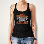 Cleveland Rhinestone Football Shirt: Sparkling Game Day Tee