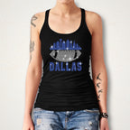 Dallas Rhinestone Football Tee: Shiny Game Day Fan Shirt