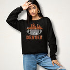 Denver Rhinestone Football Shirt: Game Day Tee for Her