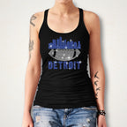 Detroit Rhinestone Football T-Shirt: Game Day Tailgate Tee
