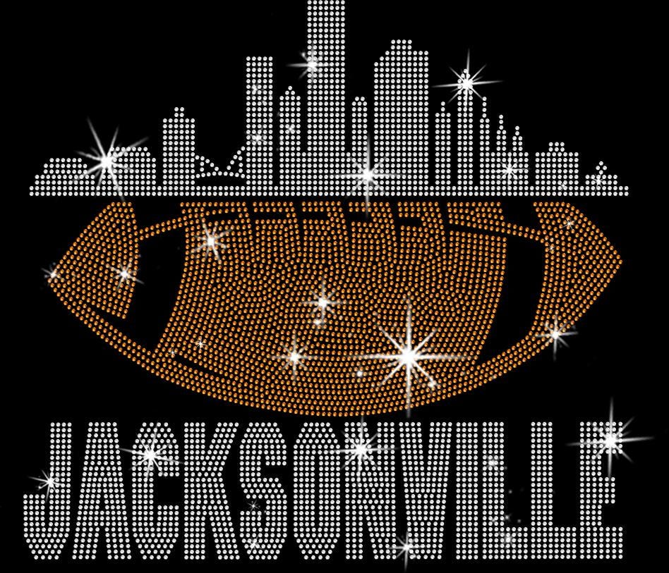 Jacksonville Rhinestone Football Shirt: Game Day Tee