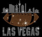 Las Vegas Rhinestone Football Shirt: Trendy Game Day Tee