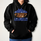 Los Angeles Rhinestone Football Shirt: Sparkly Game Day Tee