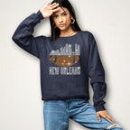 New Orleans Rhinestone Football Shirt: Sparkling Game Day Tee
