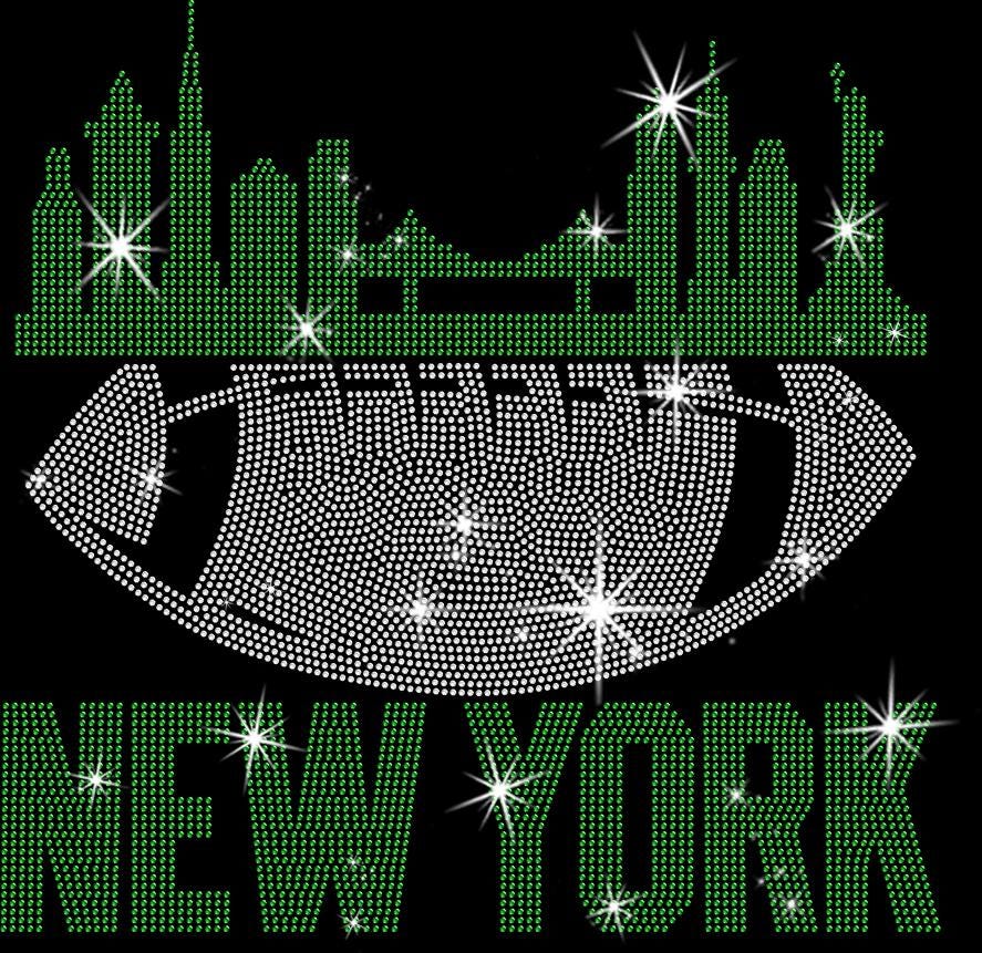 New York Football Rhinestone T-Shirt: Sparkly Game Day Tee
