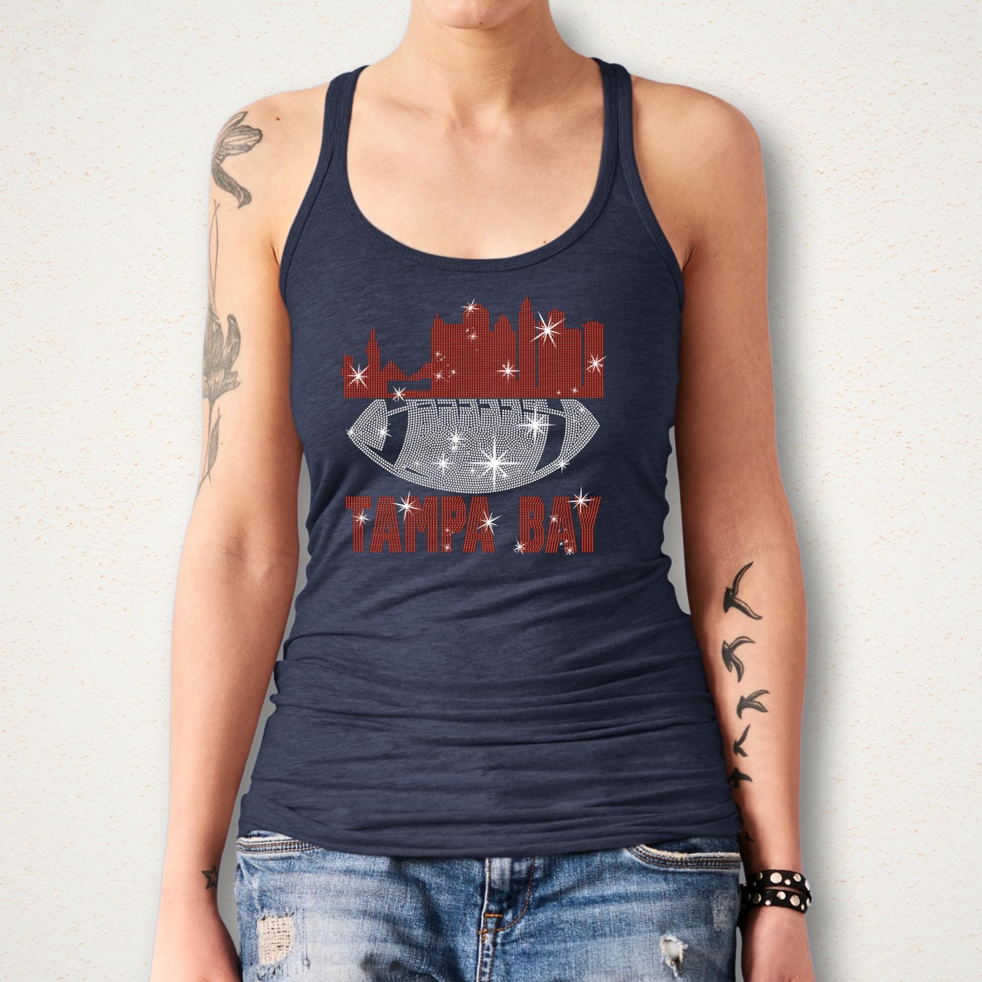 Tampa Bay Football Rhinestone Shirt: Bling Game Day Apparel
