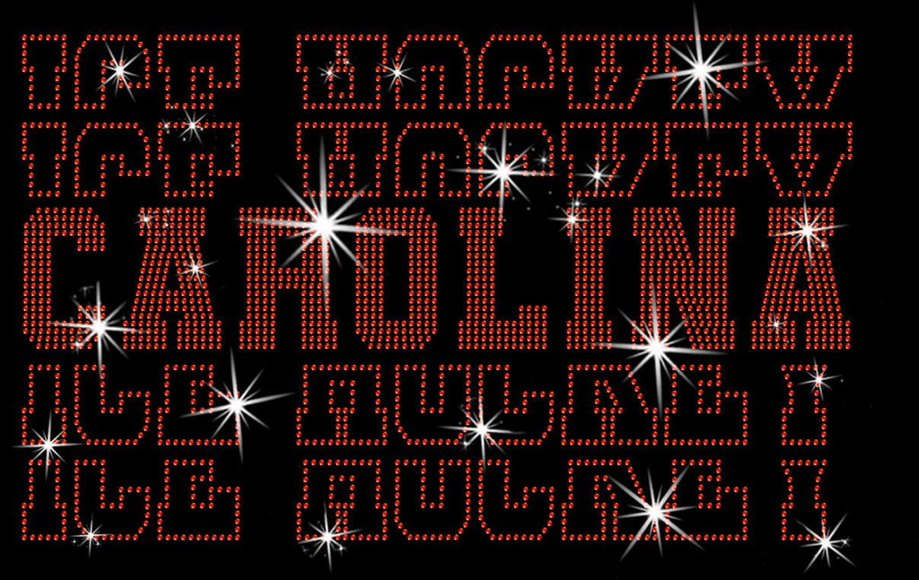 Carolina Ice Hockey Rhinestone Shirt: Cute Hockey Fan Sweatshirt