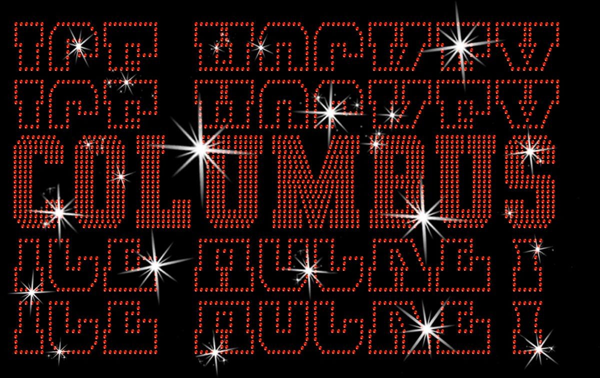 Columbus Ice Hockey Rhinestone Shirt: Hockey Game Day Season Sweatshirt