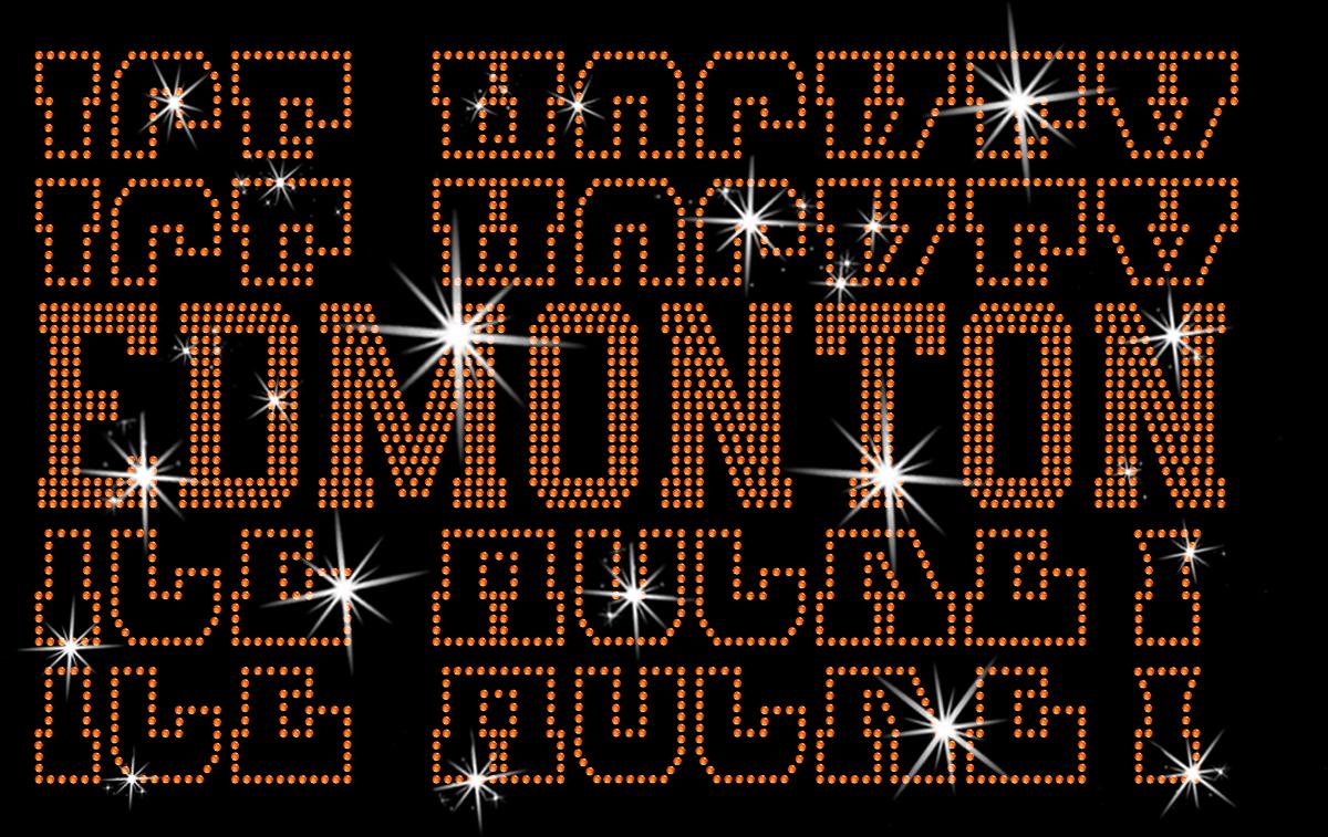 Edmonton Ice Hockey Rhinestone Shirt: Hockey Game Day Bling Tee