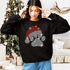 Believe Christmas Rhinestone Shirt: Christmas Party Sparkle Tee