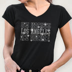 Los Angeles Ice Hockey Rhinestone Shirt: Hockey Fans Sparkle Tee