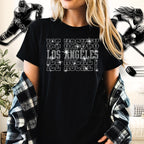 Los Angeles Ice Hockey Rhinestone Shirt: Hockey Fans Sparkle Tee