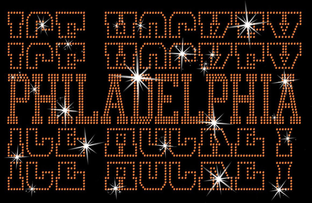 Philadelphia Ice Hockey Rhinestone Shirt: Hockey Games Sweatshirt