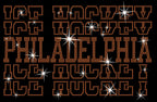 Philadelphia Ice Hockey Rhinestone Shirt: Hockey Games Sweatshirt