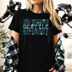 Seattle Ice Hockey Rhinestone Shirt: Hockey Game Day Fan Apparel
