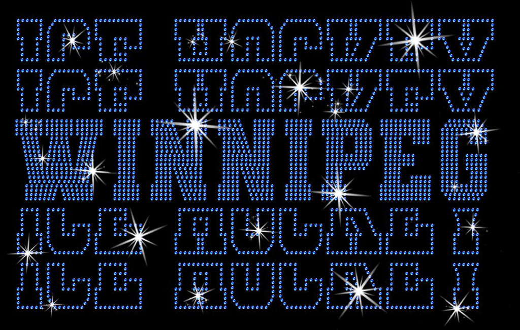 Winnipeg Ice Hockey Rhinestone Shirt: Hockey Fans Sports Apparel