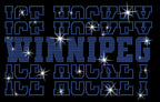 Winnipeg Ice Hockey Rhinestone Shirt: Hockey Fans Sports Apparel