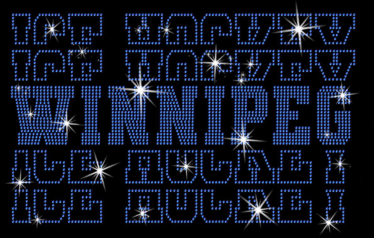 Winnipeg Ice Hockey Rhinestone Shirt: Hockey Fans Sports Apparel