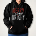 Merry and Bright Rhinestone Shirt: Family Christmas Bling Tee