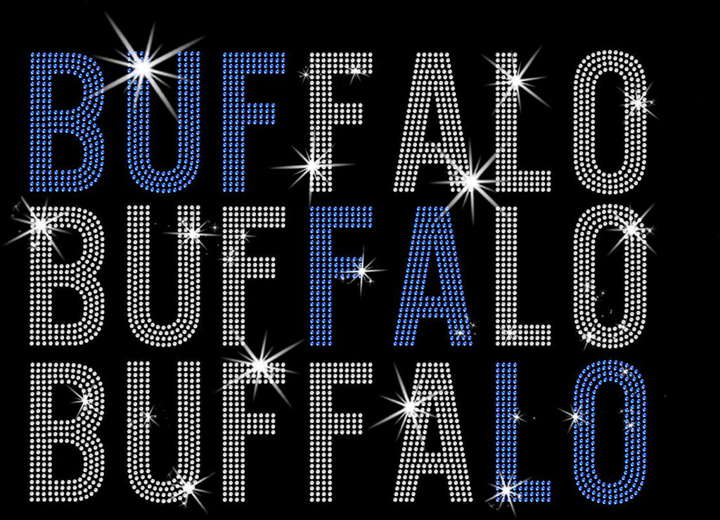 Buffalo Rhinestone Shirt: Hockey Team Fans Outfit