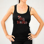 Santa Ho Ho Ho Rhinestone T-shirt, Christmas Gift Hoodie: Sparkle Retro Christmas Shirt