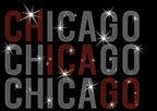 Chicago Rhinestone Shirt: Hockey Season Sparkling Sweatshirt