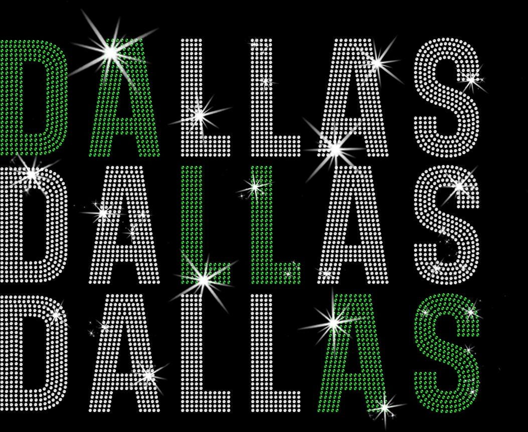Dallas Rhinestone Shirt: Ice Hockey Game Day Season Outfit