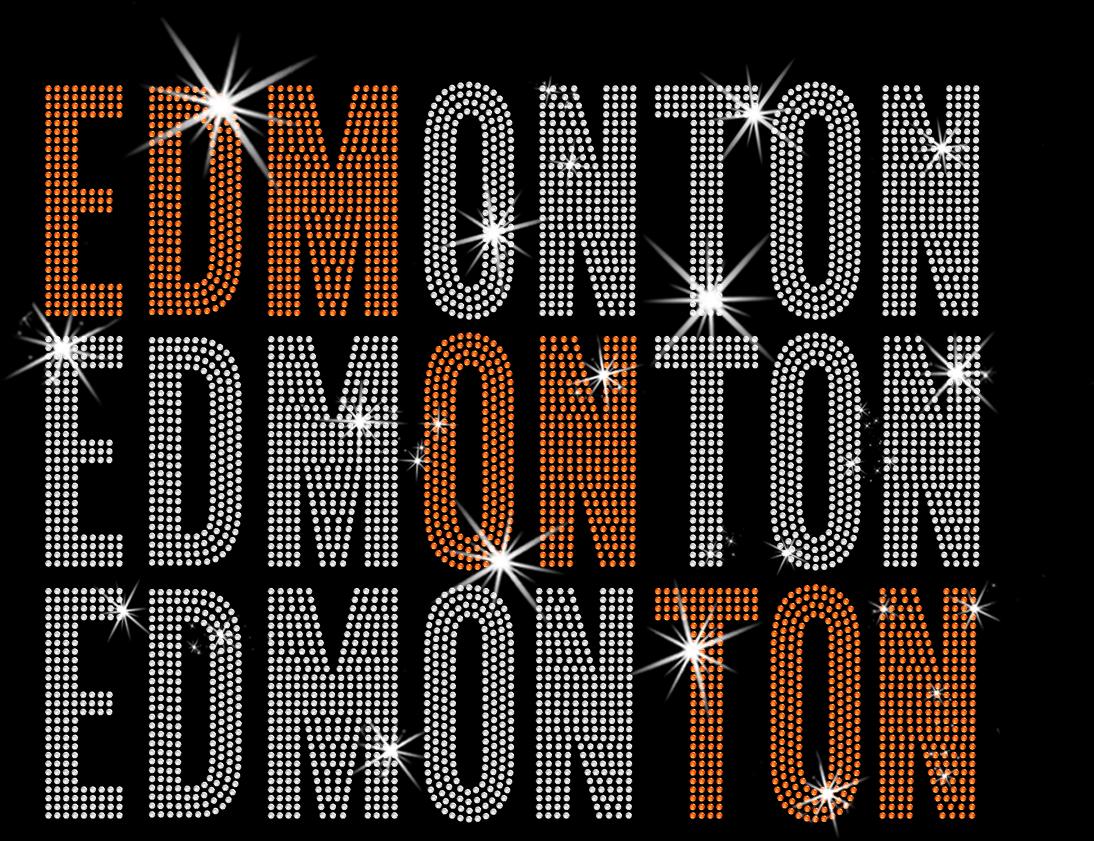 Edmonton Rhinestone Shirt: Hockey Lovers Sparkle T-Shirt - Sweatshirt Hoodie