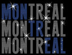 Montreal Rhinestone Shirt: Hockey Season Softstyle Sweatshirt