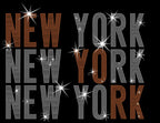 New York Rhinestone Shirt: Hockey League Women's Sports Sweatshirt