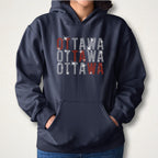 Ottawa Rhinestone Shirt: Hockey Player Sparkle Hoodie
