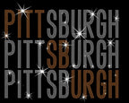 Pittsburgh Rhinestone Shirt: Hockey Trendy Game Day Bling Sweatshirt
