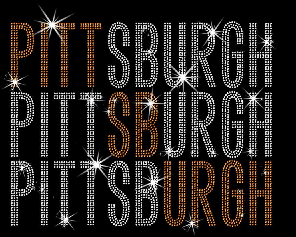 Pittsburgh Rhinestone Shirt: Hockey Trendy Game Day Bling Sweatshirt