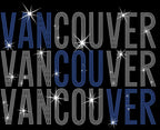 Vancouver Rhinestone Shirt: Vintage Bling Sweatshirt for Hockey Fans