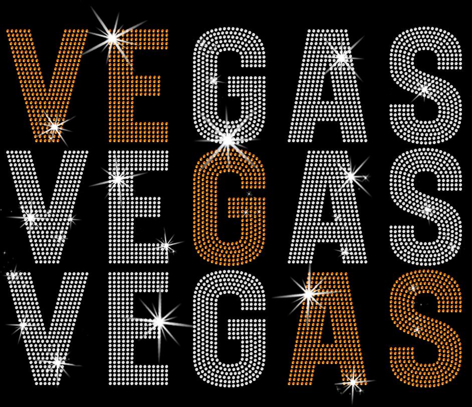 Vegas Rhinestone Shirt: Ice Hockey Team Fans Sparkle Tee