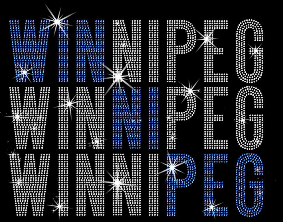 Winnipeg Rhinestone Shirt: Ice Hockey Retro Style Sweatshirt