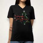 Merry Christmas Rhinestone Shirt : Christmas Tree Sparkle Sweatshirt
