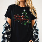 Merry Christmas Rhinestone Shirt : Christmas Tree Sparkle Sweatshirt