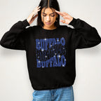 Buffalo Rhinestone Shirt: Bling Game Day Football T-Shirt for Fans