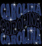 Carolina Rhinestone Shirt: Sparkling Game Day Football Fan Tee
