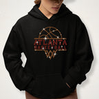 Atlanta Basketball Rhinestone Shirt: Basketball Team Retro Bling Tee