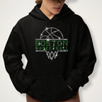 Boston Basketball Rhinestone Shirt: Basketball Sports Team Sparkle Tee