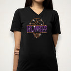 Los Angeles Basketball Team Rhinestone Shirt: Women's Basketball Game Day Bling Tee