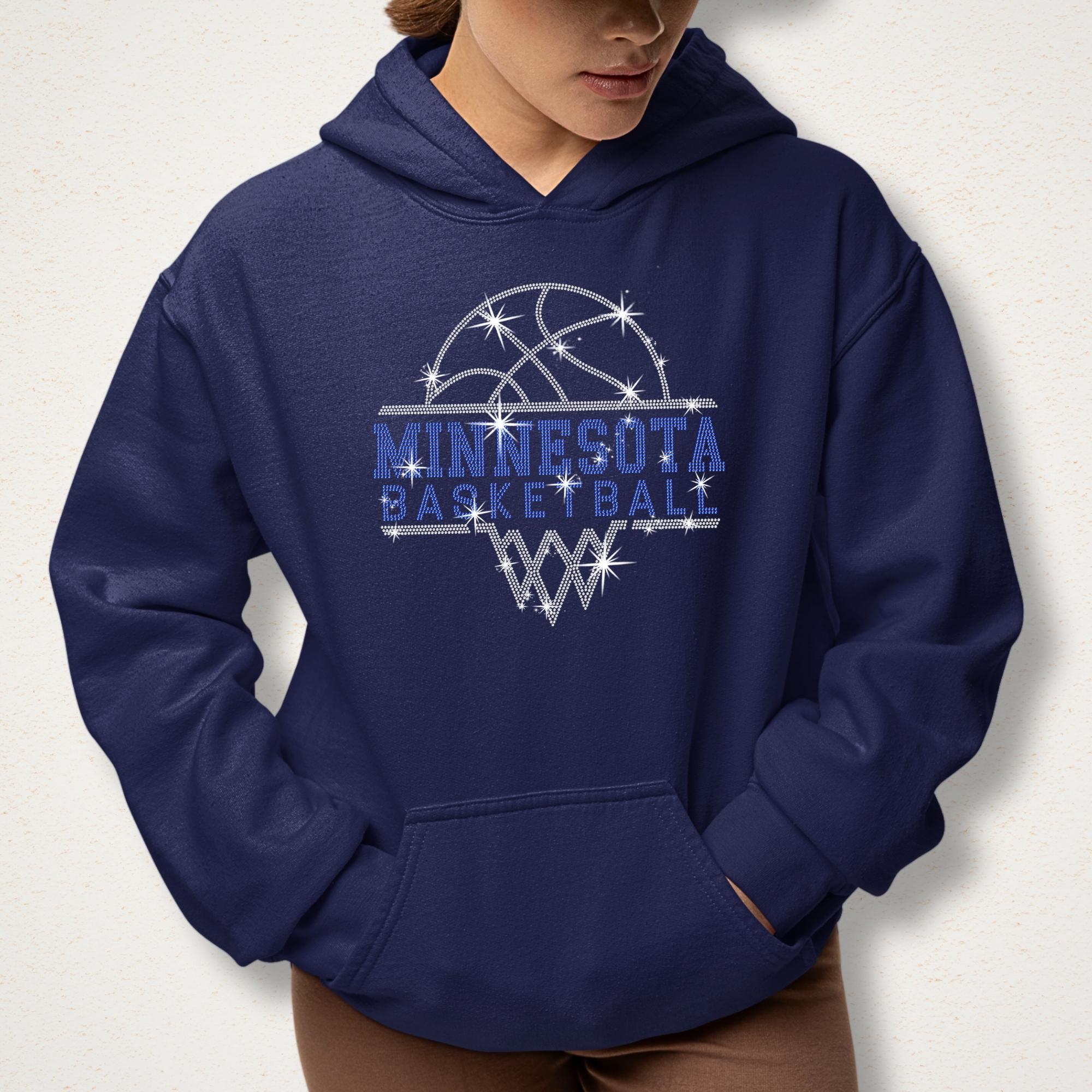 Minnesota Basketball Sports Team Rhinestone Shirt: Basketball Championship Fan Shirt Gift